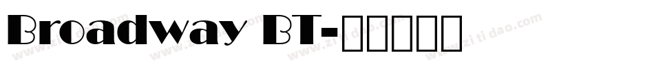 Broadway BT字体转换